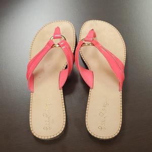 Lilly Pulitzer Fiesta Pink McKim Sandal